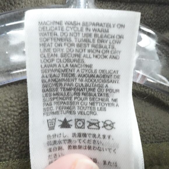 North Face Pullover Mens Medium Green TKA 100 Fleece Quarter Zip Outdoor Hiking‎ - Picture 12 of 13